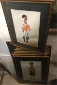 A set of 12 framed military prints