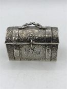 A small silver chest