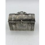 A small silver chest