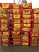 Hornby Railways 39 boxes of carriages etc to incude R468, 667, 216, 013, 023, 025, 015, 081, 011,