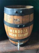 A Vintage barrel 'Mendoza Cream Sherry'