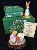 Beatrix Potter figure by Beswick in original boxes Sweet Peter Rabbit and Mrs Tiggy-Winkle