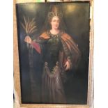 Ceres, oil on canvas attributed to a follower of John Baptist Closterman 62in x 42in (157.4cm x