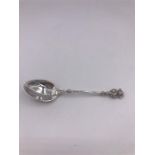 A Lincoln imp silver tea spoon Birmingham 1908