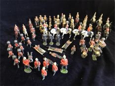 A large selection of Vintage lead toy soldiers.