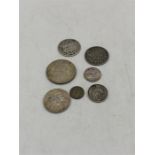 Seven silver coins