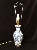 Blue and White Chinese style lamp base