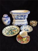 A selection of Oriental china items