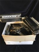 A selection of Scalextric tracks