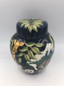 A Moorcroft Noah's Ark Ginger Jar.15cm tall.