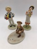 Three Wedgwood figurines