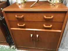 A Pair of G Plan cupboard with two drawers above.