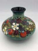 A Moorcroft vase 11cm tall