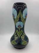 A Blue Moorcroft Vase, 28cm, Windsor Carnation, commissioned exclusively for Talents of Windsor.