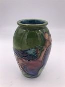 A Moorcroft small vase Bird and fruit design