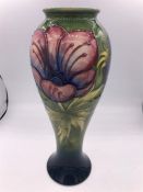 A Moorcroft Anemone tall vase 26cm