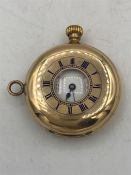 A 14ct gold ladies pocket watch 40g