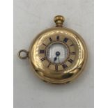 A 14ct gold ladies pocket watch 40g