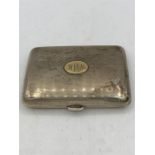 A Sterling silver cigarette case