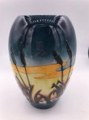 A Moorcroft Reeds at sunset vase