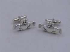 A Pair of silver Welsh cufflinks