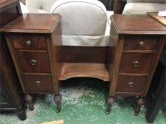 A Dressing table with three drawers to either side.