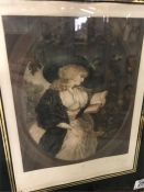 Delia in the Country after the picture by George Morland engraved in Mezzotint by M C Thorne