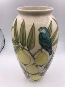 A Moorcroft Lemon themed vase