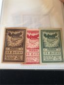 Two albums of Austrian Notgeld emergency issue bank notes 1920-21