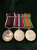 Defence Medal, War Medal, Royal Air Force Long Service and Good Conduct Medal.