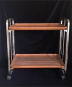 A 1950's folding drinks trolley.