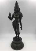 A Bronze of an Indian Goddess