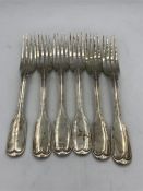 A set of six George Adams forks, hallmarked London 1840