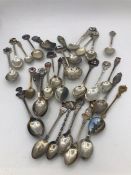 A selection of silver spoons