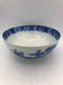 A Blue and White Oriental themed bowl.