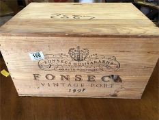 A case of twelve bottles of Fonseca Vintage Port 1997.