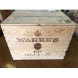 A case of twelve Warre's Vintage Port 1985