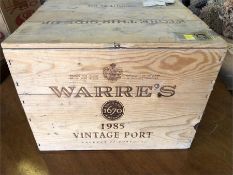 A case of twelve Warre's Vintage Port 1985