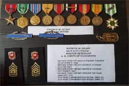 World War Two and Vietnam War period Valour decorations to Master Sergeant Patrick W. Geary . US