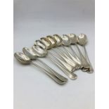 A set of tea spoons by WH & Sons Ltd, hallmarked 1909 (260g)