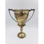 A Two handled Cup hallmarked London 1937 (232g) by Clive Burr.