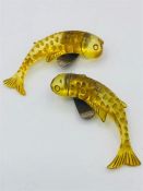 A Pair of Vintage goldfish earrings