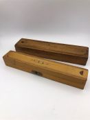 Two Vintage pencil boxes