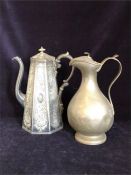Two Pewter Jugs