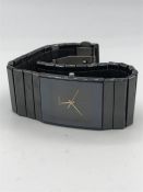 A Rado Titanium black ceramic watch