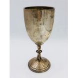 A silver cup by WN Ltd, hallmarked Birmingham 1924 (106g) Inscribed 'Exmoor Horn Sheep Society