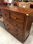 A Two over three drawer, chest of drawers
