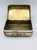 A silver box by A Barrett and Sons of Piccadilly London, hallmarked London 1904 (133g)