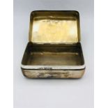 A silver box by A Barrett and Sons of Piccadilly London, hallmarked London 1904 (133g)