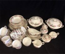 A selection of Wedgwood china dinner service in the 'Hathaway Rose' pattern